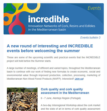 INCREDIBLE Project events bulletin 3